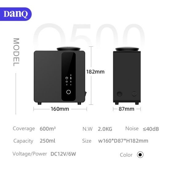 danq ناشر روائح لنظام HVAC بسعة 250 مل، ناشر هواء كهربائي، ناشرات زيت بخور طبيعي، ناشر تجاري