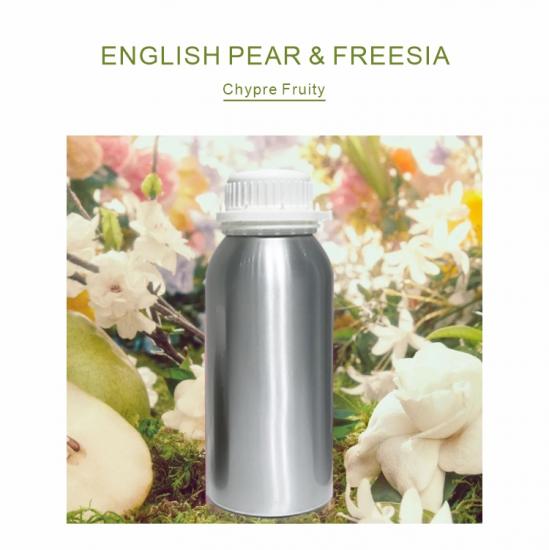 عطر زيتي نقي فاكهي من فئة الشيبر برائحة الكمثرى الإنجليزية والفريزيا